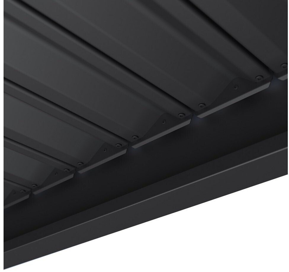 Pergola aluminium Grand Tuscan toiture à lames 4×6 m noir