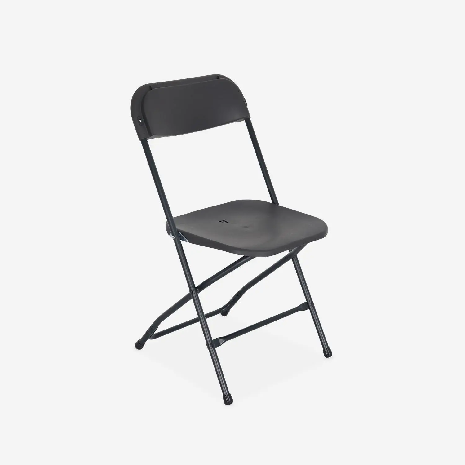 Table de réception pliante plastique + 6 assises (lot de 2)