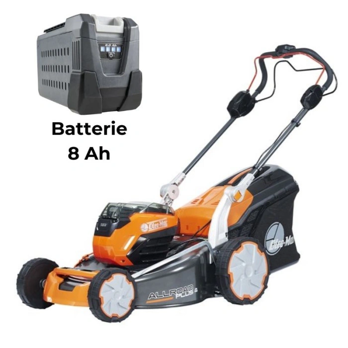 Pack tondeuse Oleo Mac Gi553V avec chargeur et batterie 8Ah autotractée - coupe 51cm