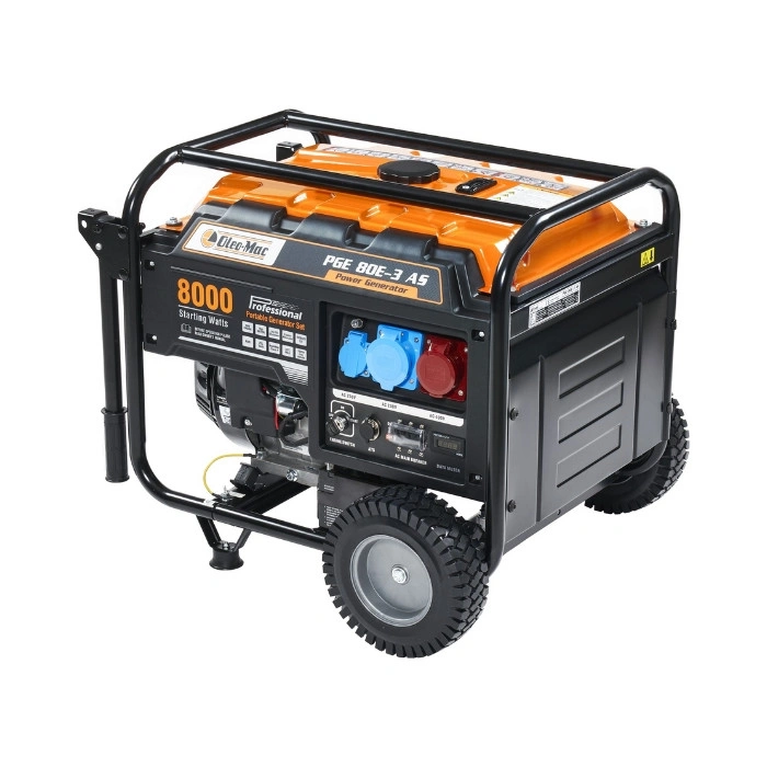 Groupe électrogène AVR triphasé 6000w Oleo Mac OM PGE 80E-3 DCS