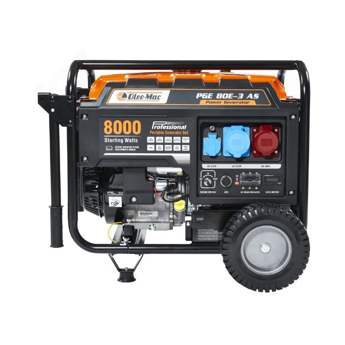 Groupe électrogène AVR triphasé 6000w Oleo Mac OM PGE 80E-3 DCS