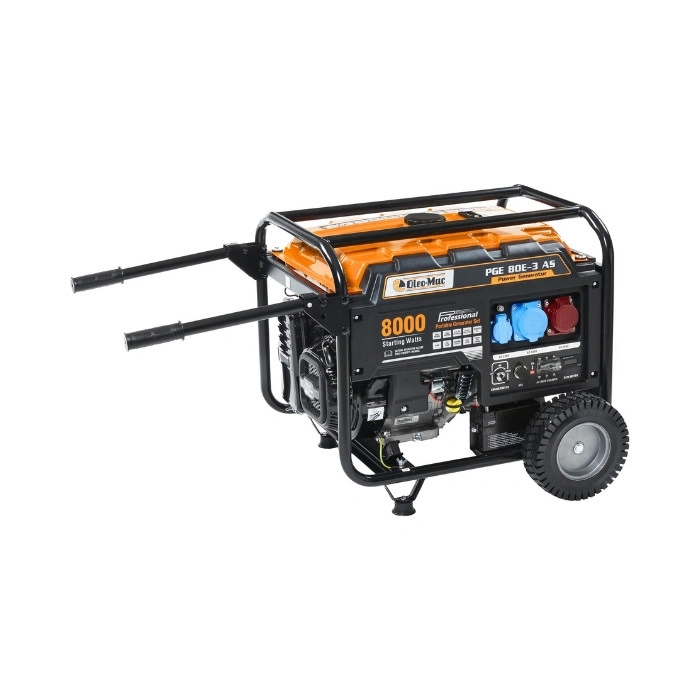 Groupe électrogène AVR triphasé 6000w Oleo Mac OM PGE 80E-3 DCS
