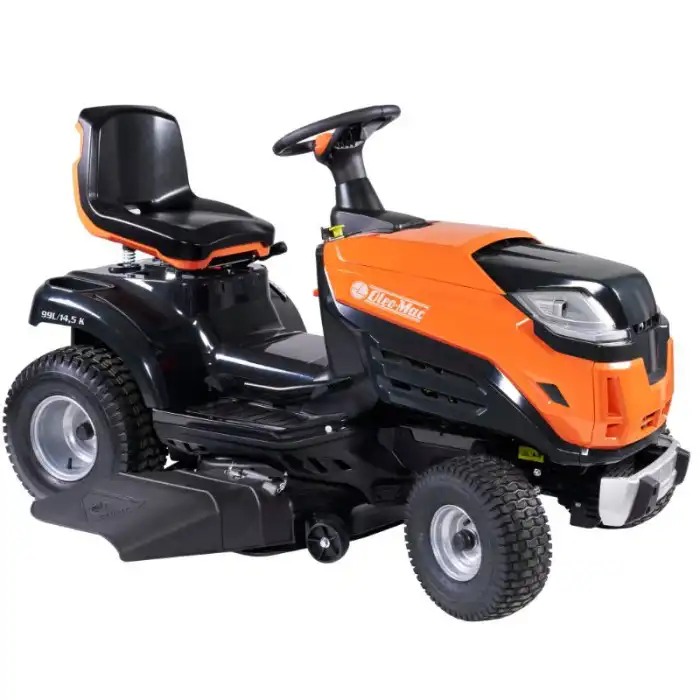 Tracteur tondeuse éjection latérale Oleo-Mac OM99L/14.5K, coupe 98cm