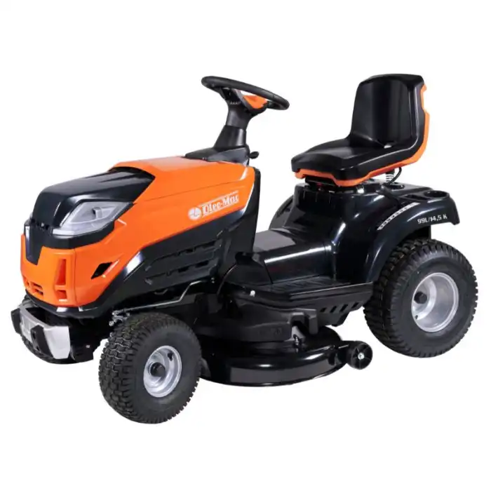 Tracteur tondeuse éjection latérale Oleo-Mac OM99L/14.5K, coupe 98cm