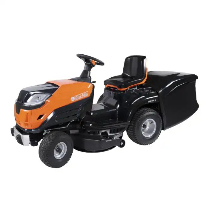 Tracteur tondeuse bac de ramassage Oleo-Mac OM102R/16K, coupe 102cm