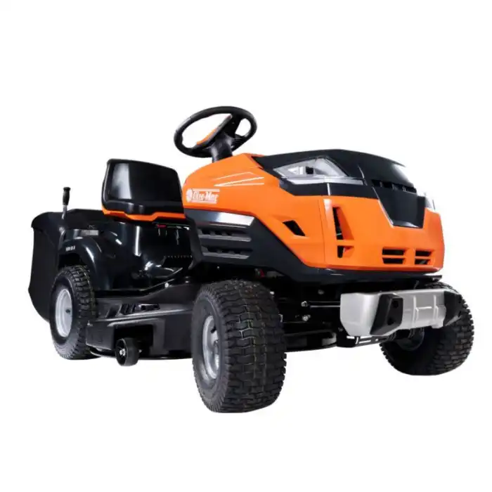 Tracteur tondeuse bac de ramassage Oleo-Mac OM102R/16K, coupe 102cm
