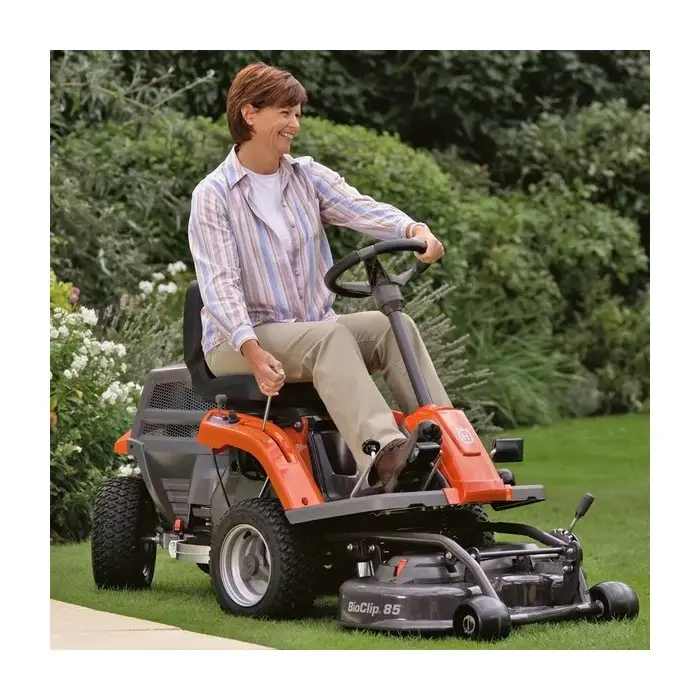 Autoportée rider Husqvarna R112C coupe frontale mulching - coupe 85cm