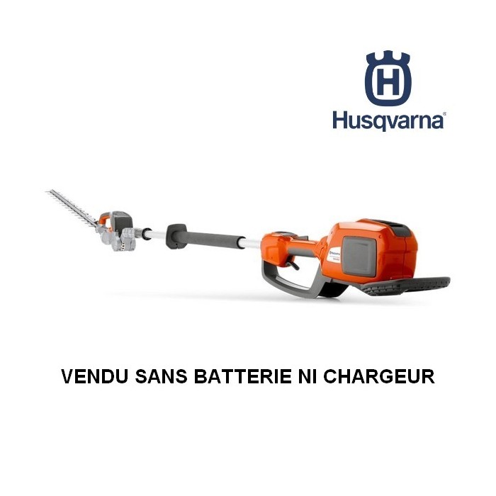 Taille-haie sur perche à batterie Husqvarna 520iHE3 nu, jusqu'à 3.5m, Tête orientable