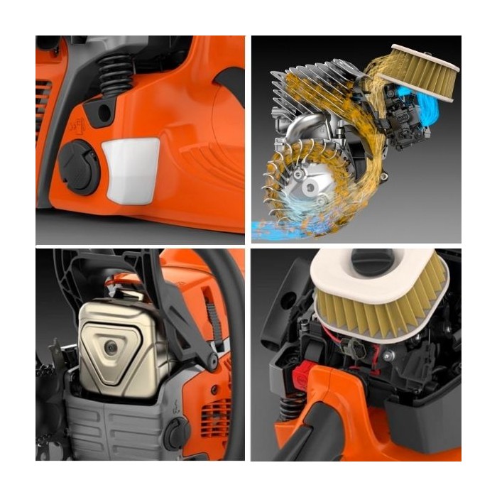 Tronçonneuse abatage Husqvarna 585 pro guide 60 cm, moteur 90cm3