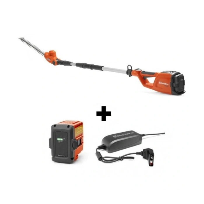 Pack taille-haie sur perche à batterie Husqvarna 120iTK4-H manche télescopique