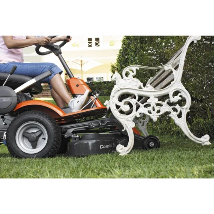 Autoportée Rider Husqvarna R214C coupe frontale - coupe 94 cm
