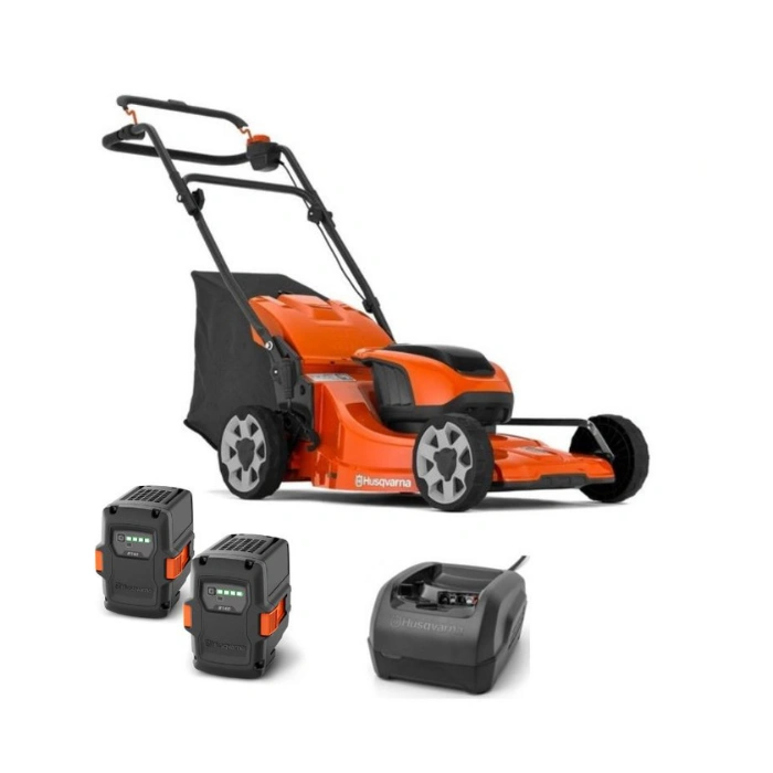 Tondeuse à batterie Husqvarna LC142iS - Pack 2 batteries - autotractée coupe 42cm