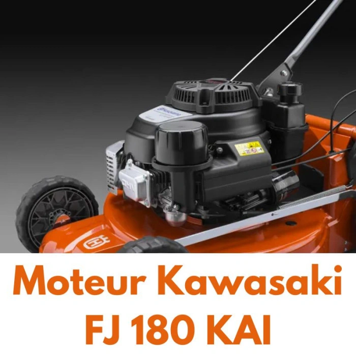 Tondeuse à gazon professionnelle Husqvarna LC551SP coupe 51cm, moteur Kawasaki