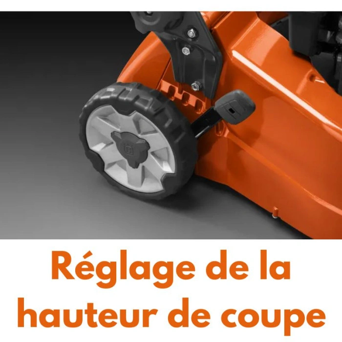 Tondeuse à gazon professionnelle Husqvarna LC551SP coupe 51cm, moteur Kawasaki