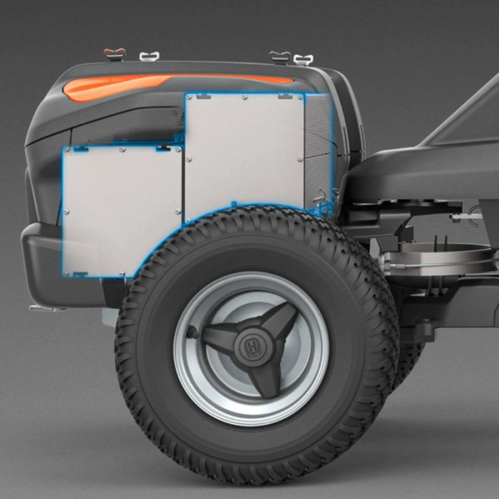 Tondeuse autoportée coupe frontale à batterie Husqvarna R200iX AWD (nu)