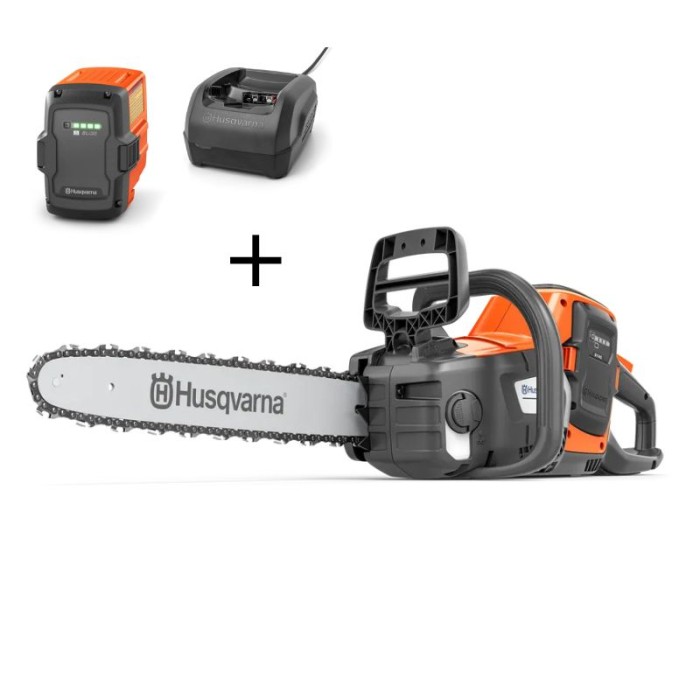 Tronçonneuse à batterie Husqvarna 242i | Avec batterie et chargeur - coupe 35 cm