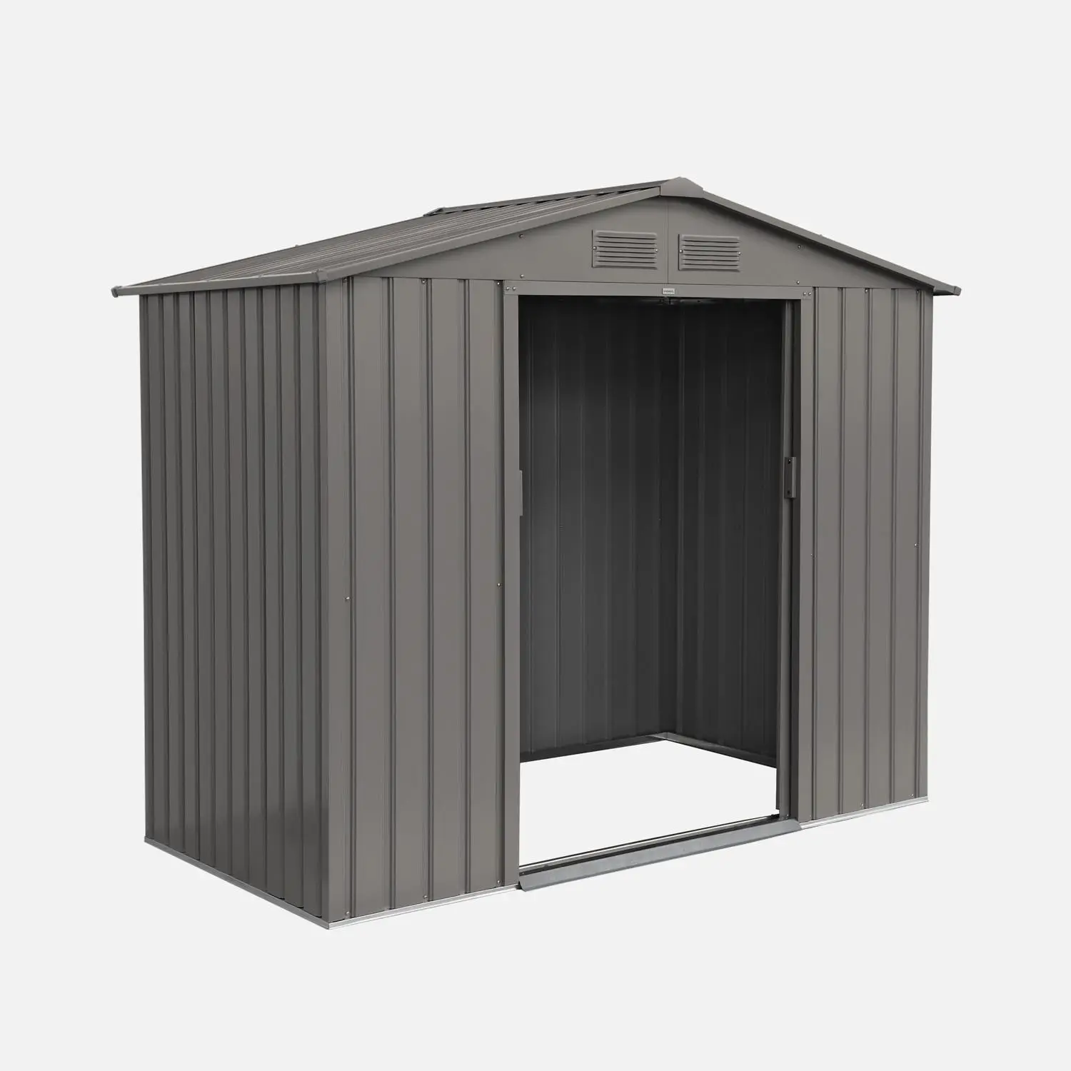 Abri de jardin métal 2,71m² avec kit d'ancrage