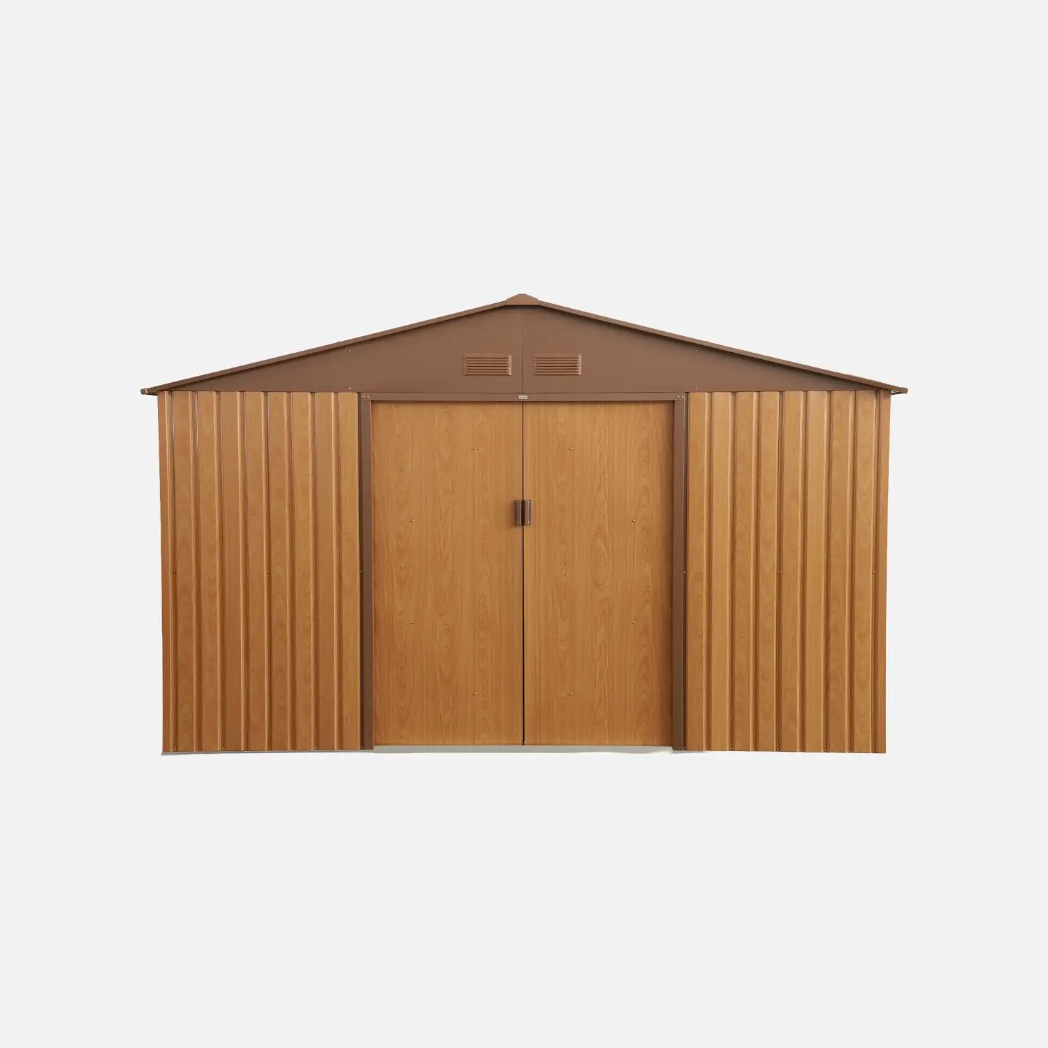 Abri de jardin métal 10,85m² avec kit d'ancrage