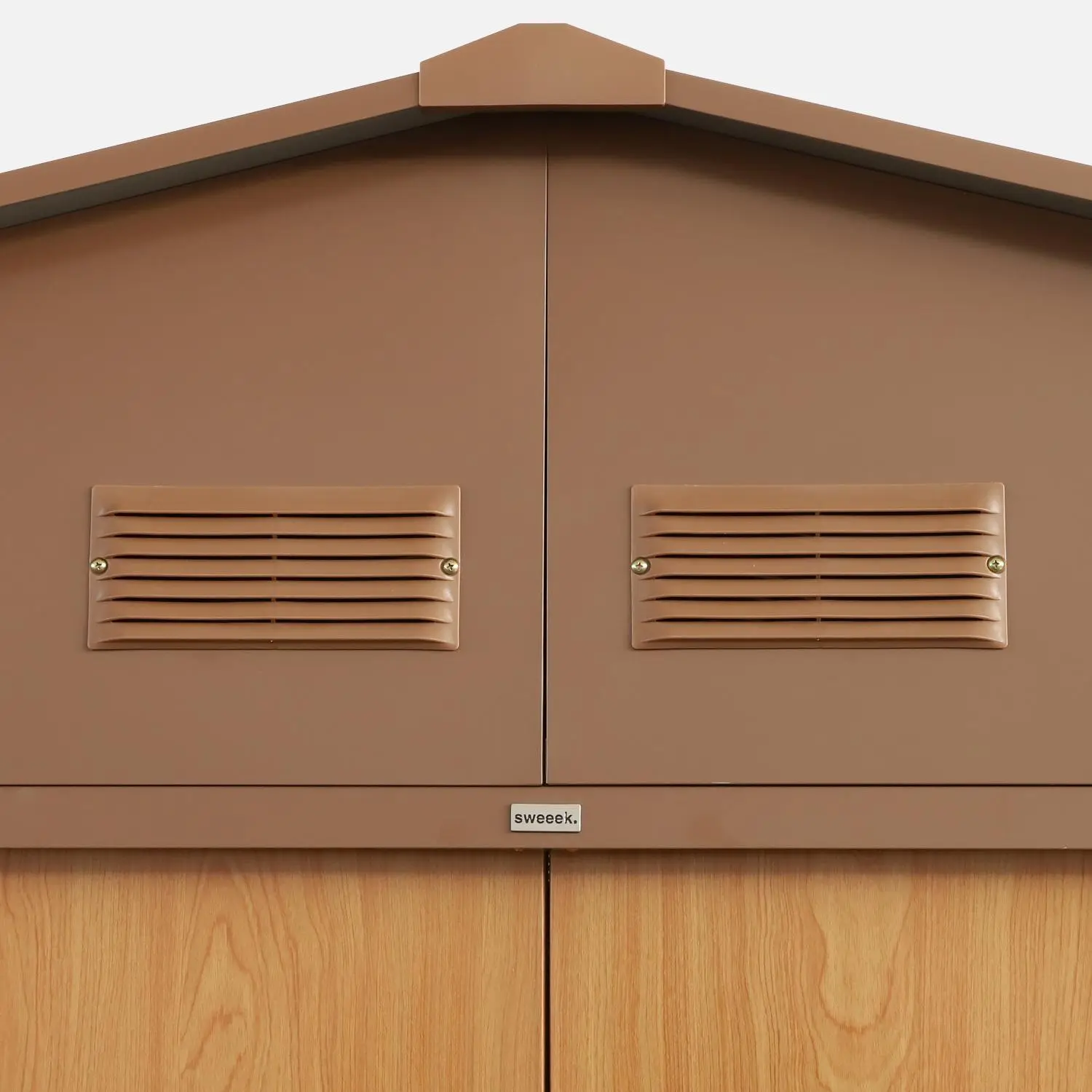 Abri de jardin métal 10,85m² avec kit d'ancrage