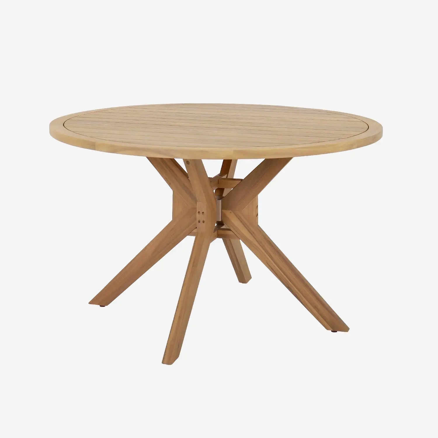Table de jardin bois d'acacia 6 places