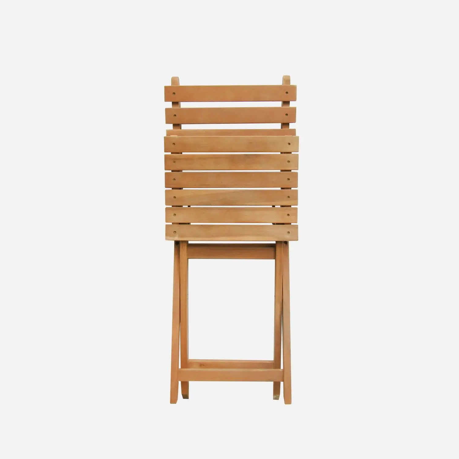 Table de jardin pliante bois d'acacia + 6 assises