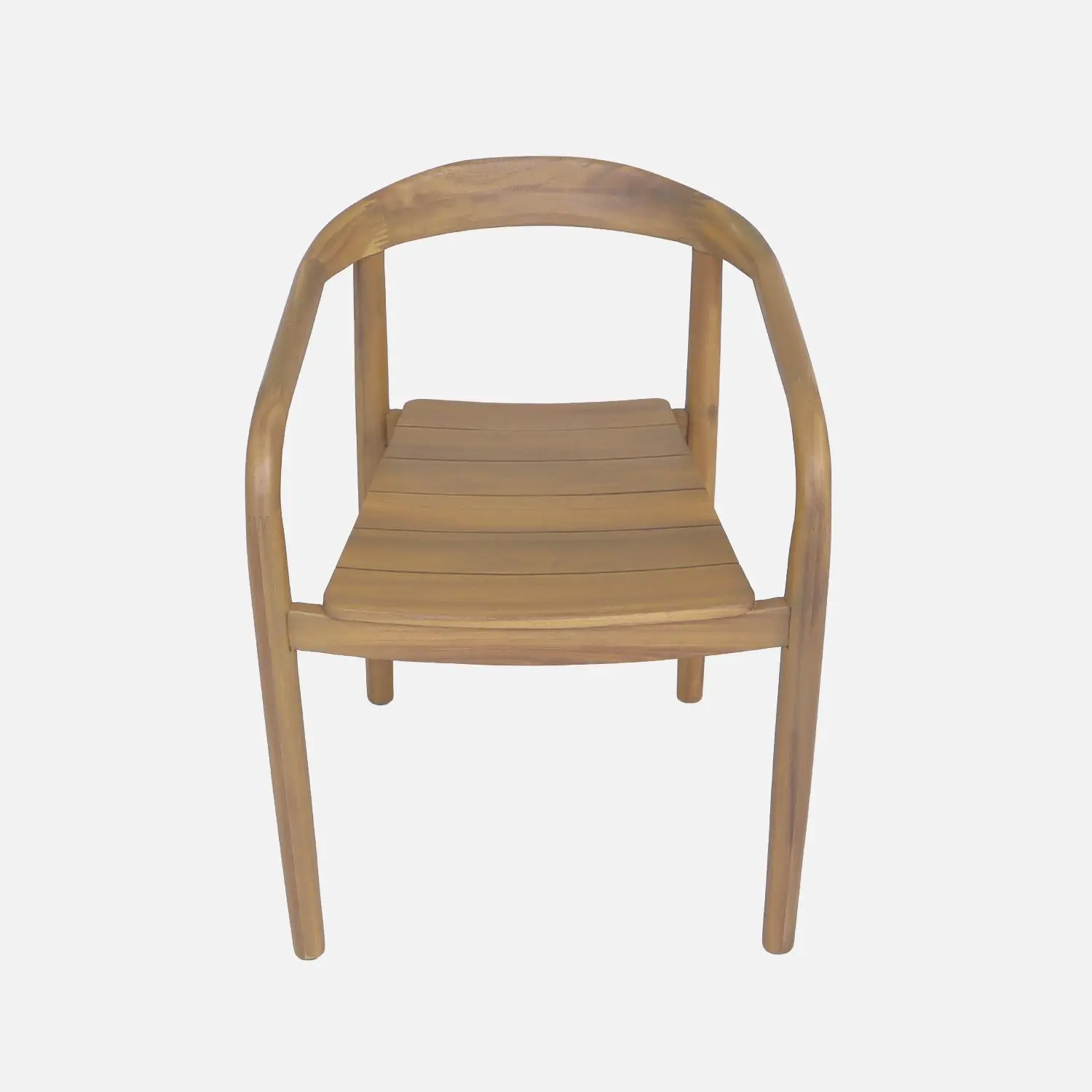 Fauteuil de jardin bois d'acacia (lot de 2)