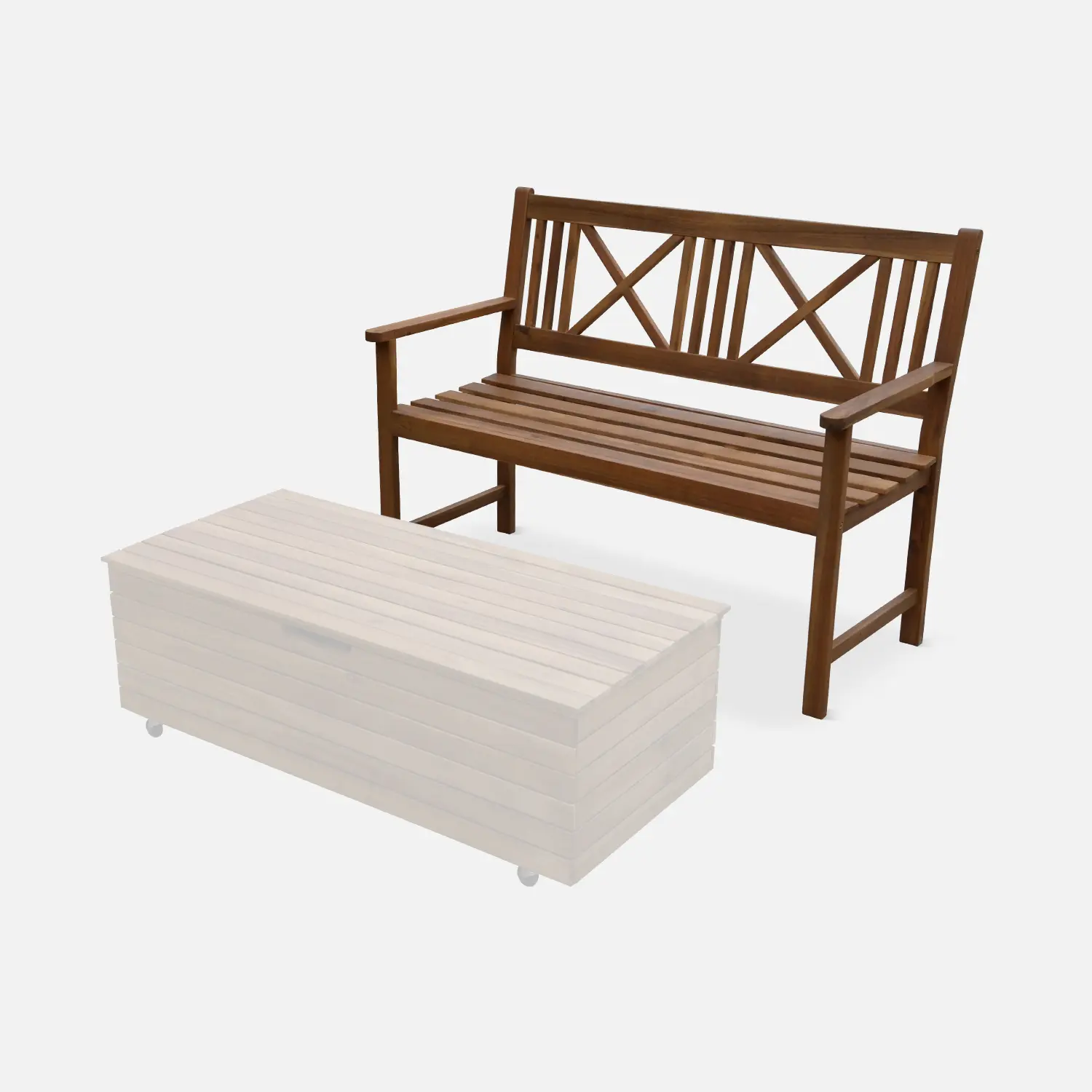 Banc bois d'acacia 3 places