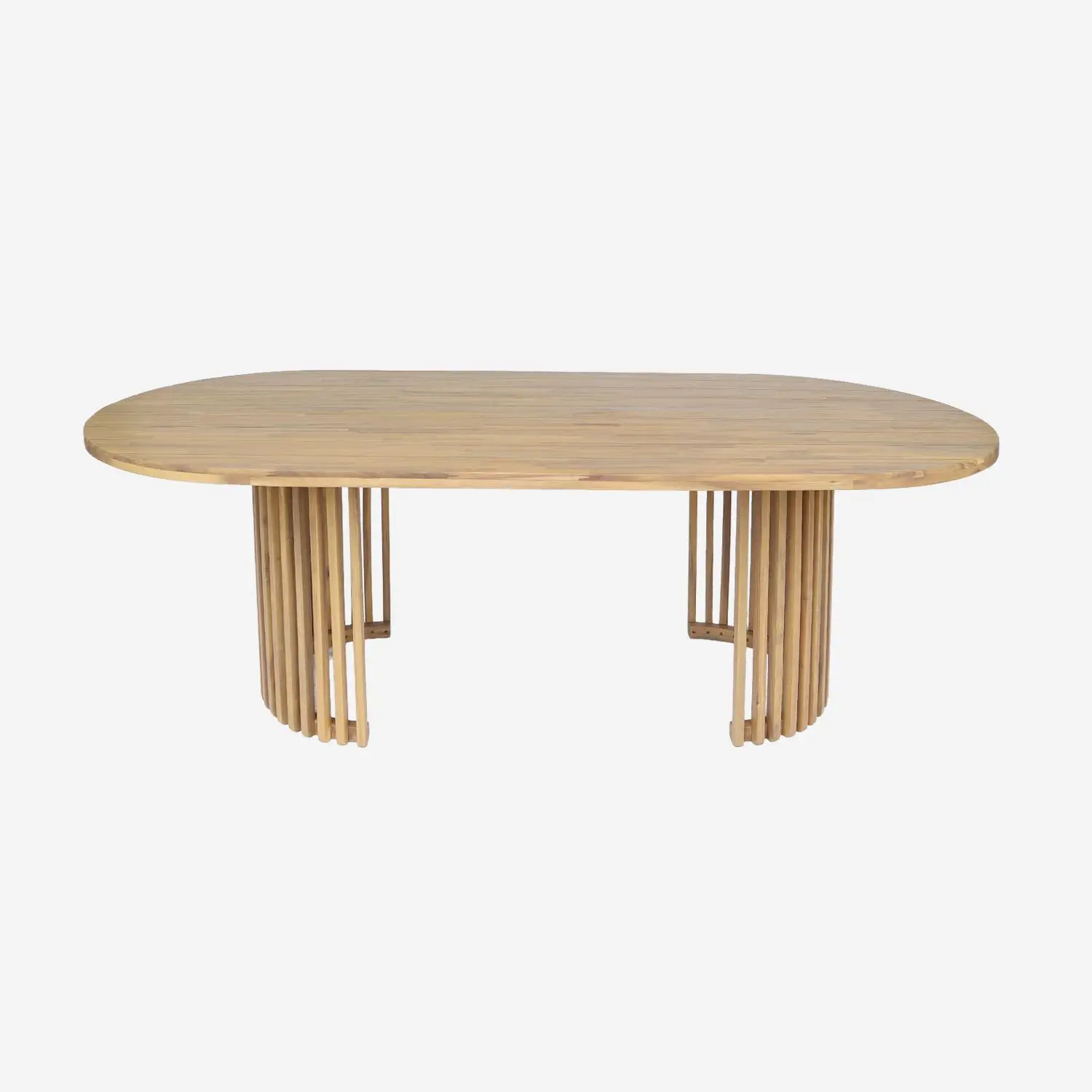 Table de jardin bois d'acacia 6 places