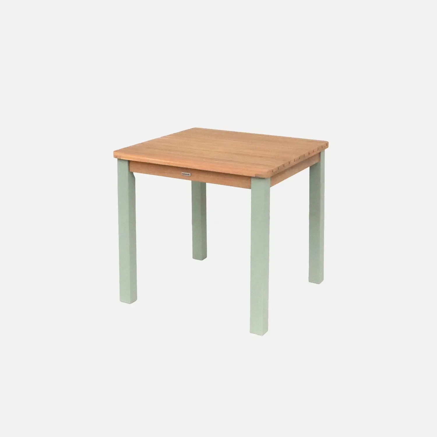 Table de jardin enfant intérieur/extérieur bois d'acacia + 2 assises