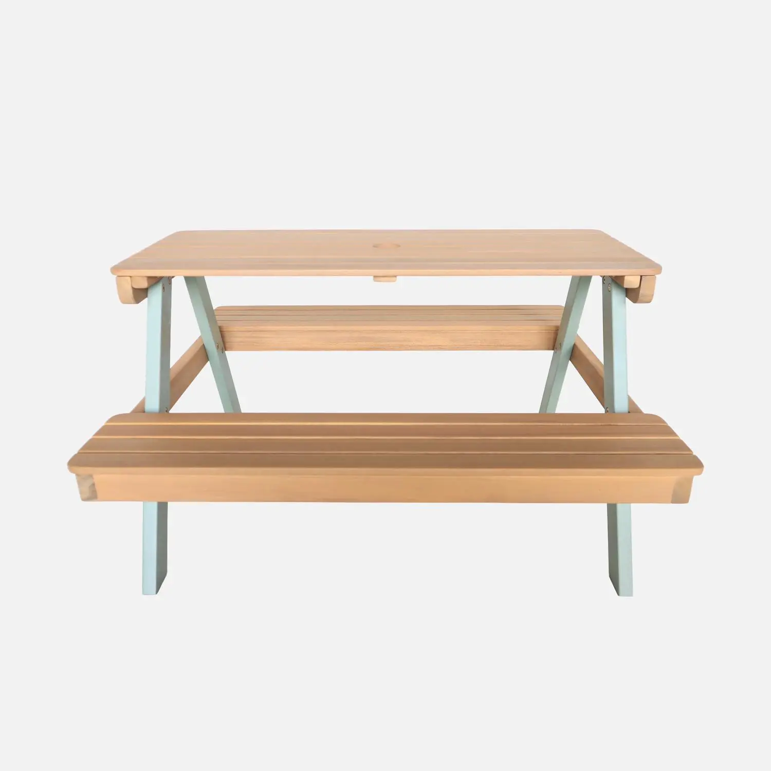 Table de pique-nique, salon de jardin enfant bois d'acacia 4 places