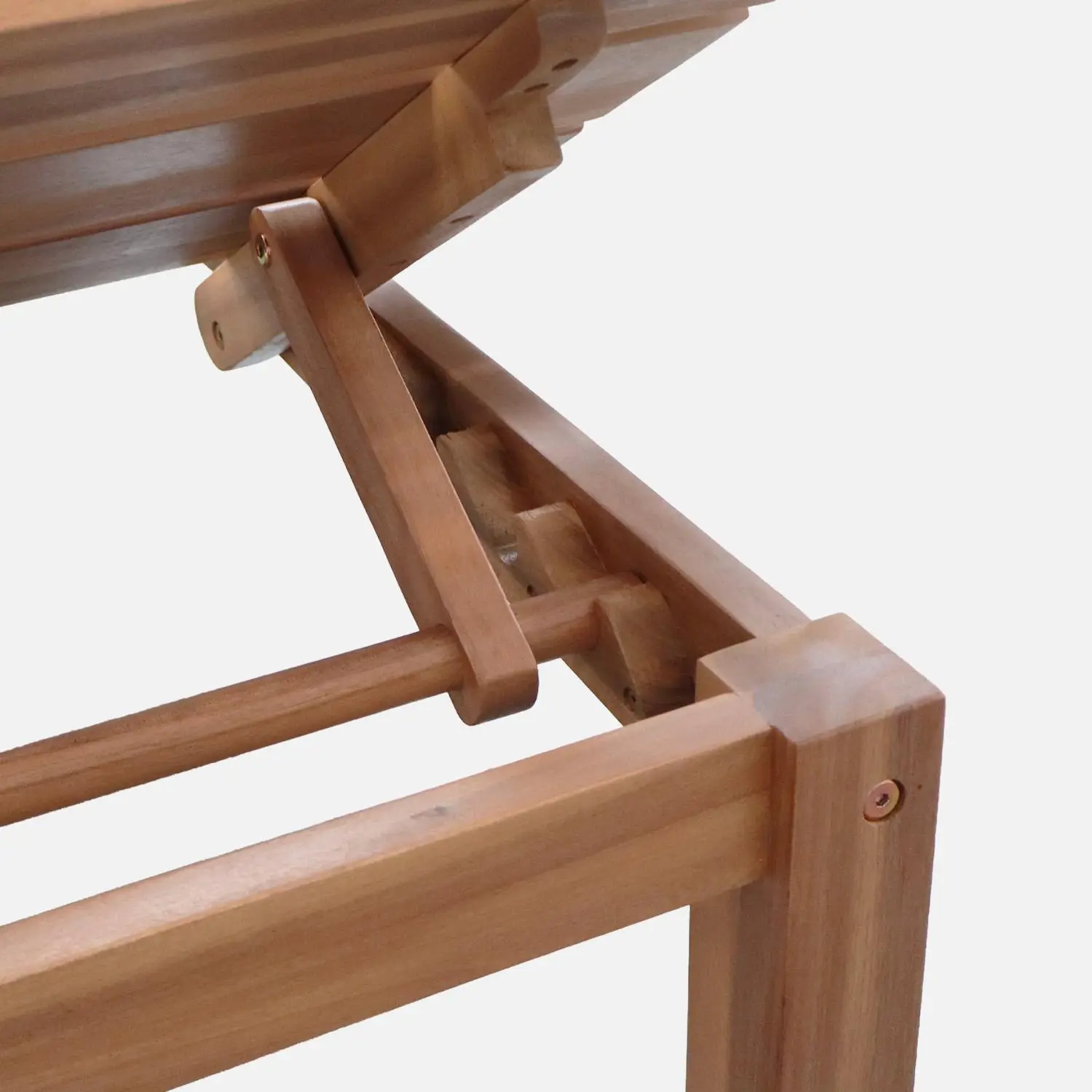 Salon de jardin modulable bois d'acacia multi positions 2 places