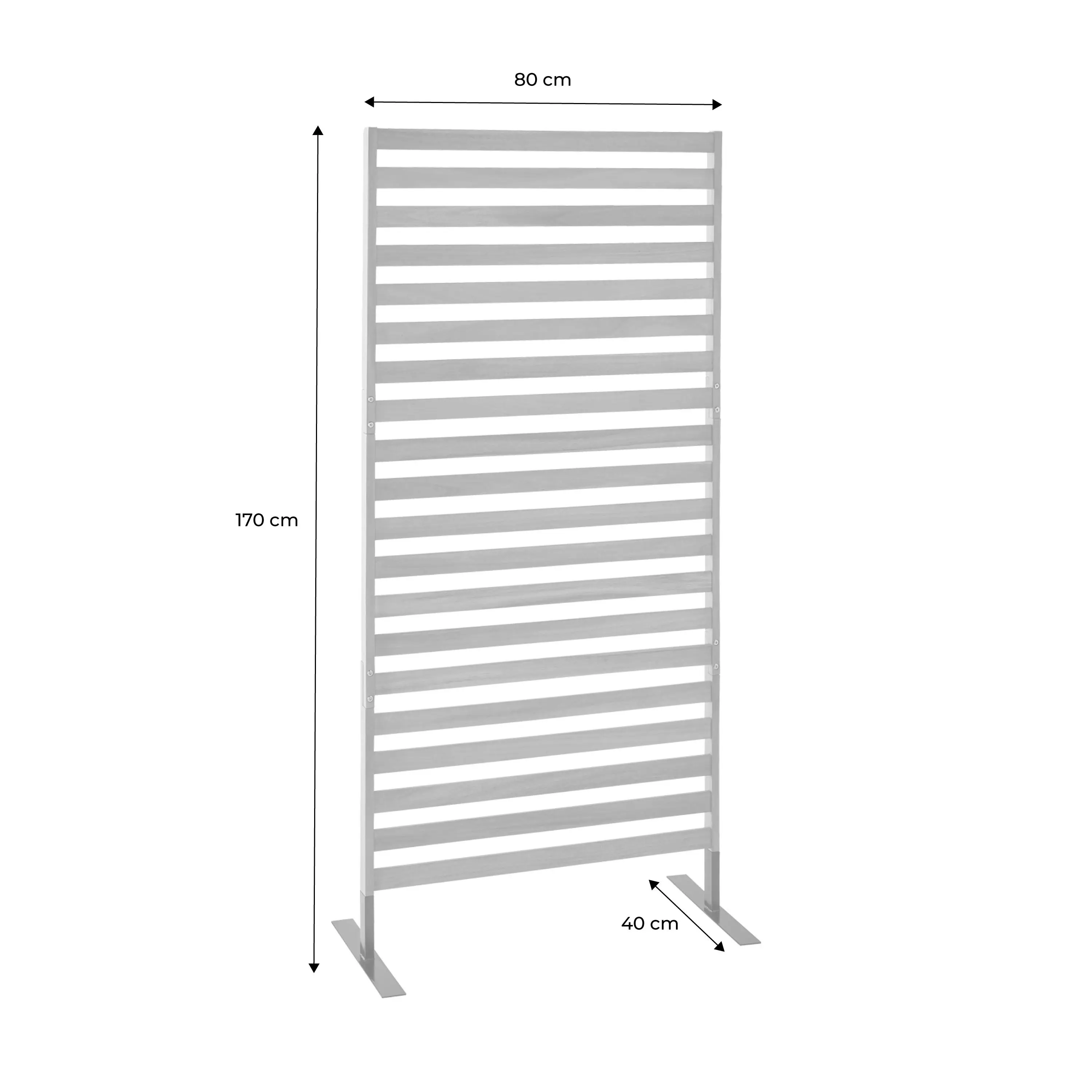Paravent intérieur/extérieur bois d'acacia 80cm