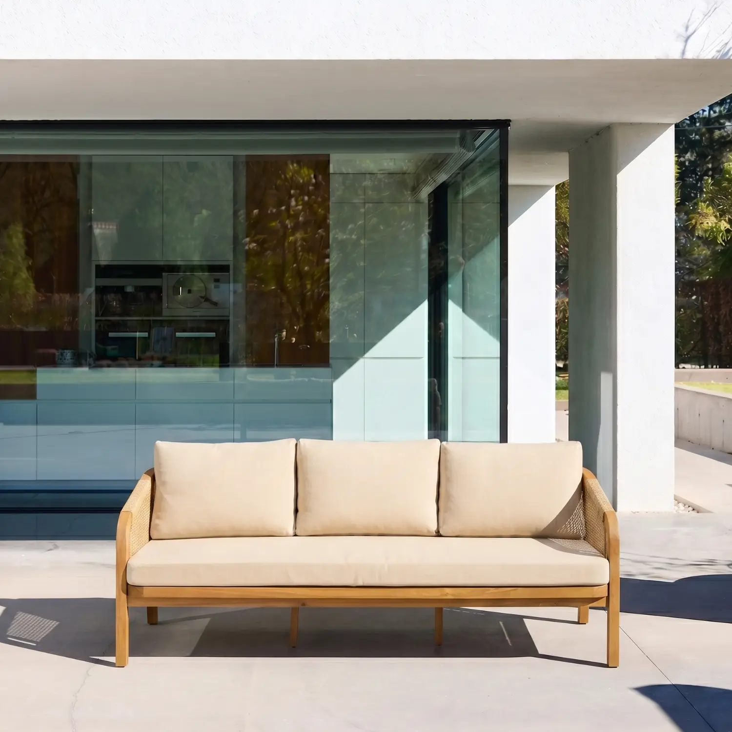 BANQUETTE DE JARDIN EN ACACIA