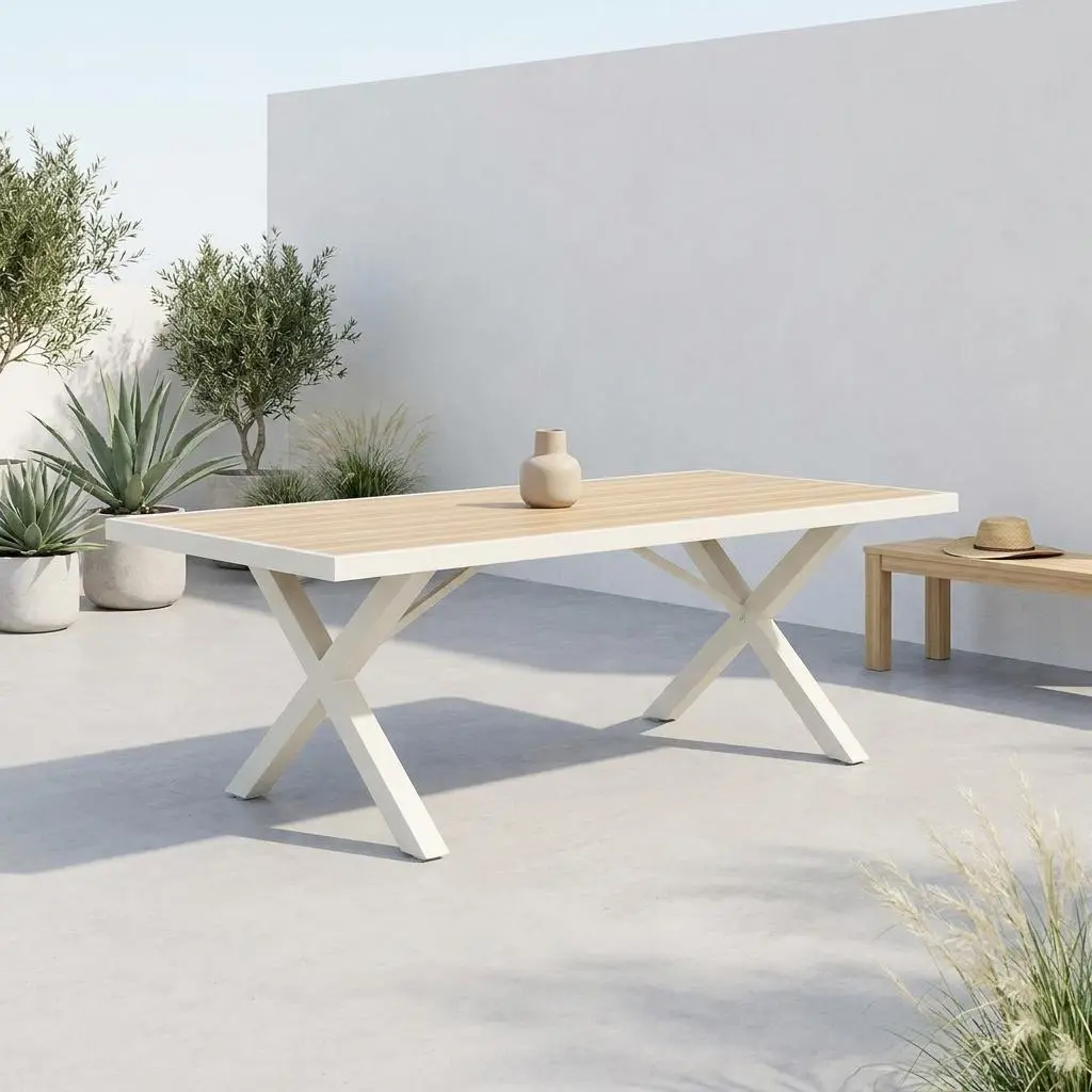 Table de jardin aluminium 8 places