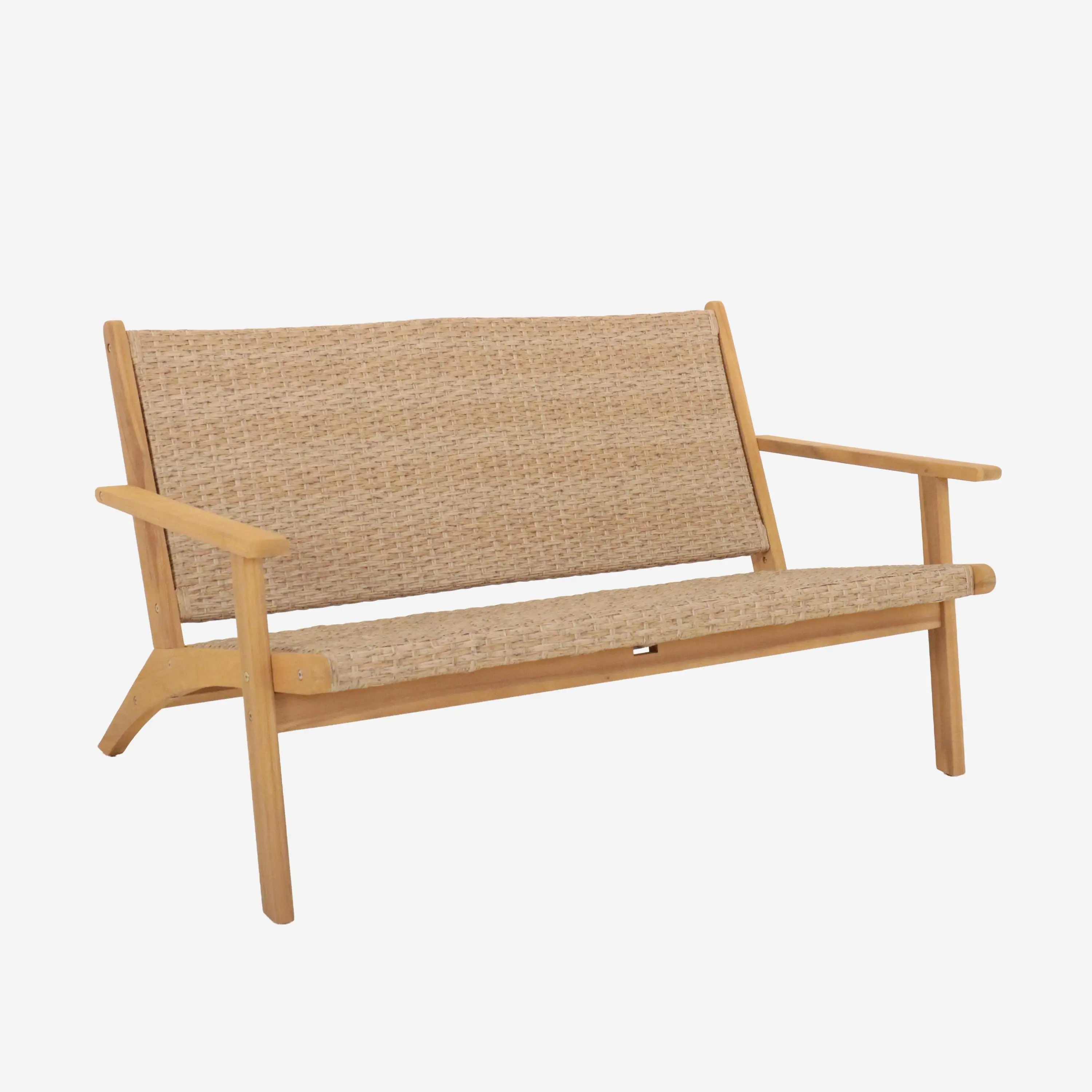 Banc de jardin bois d'acacia 2 places