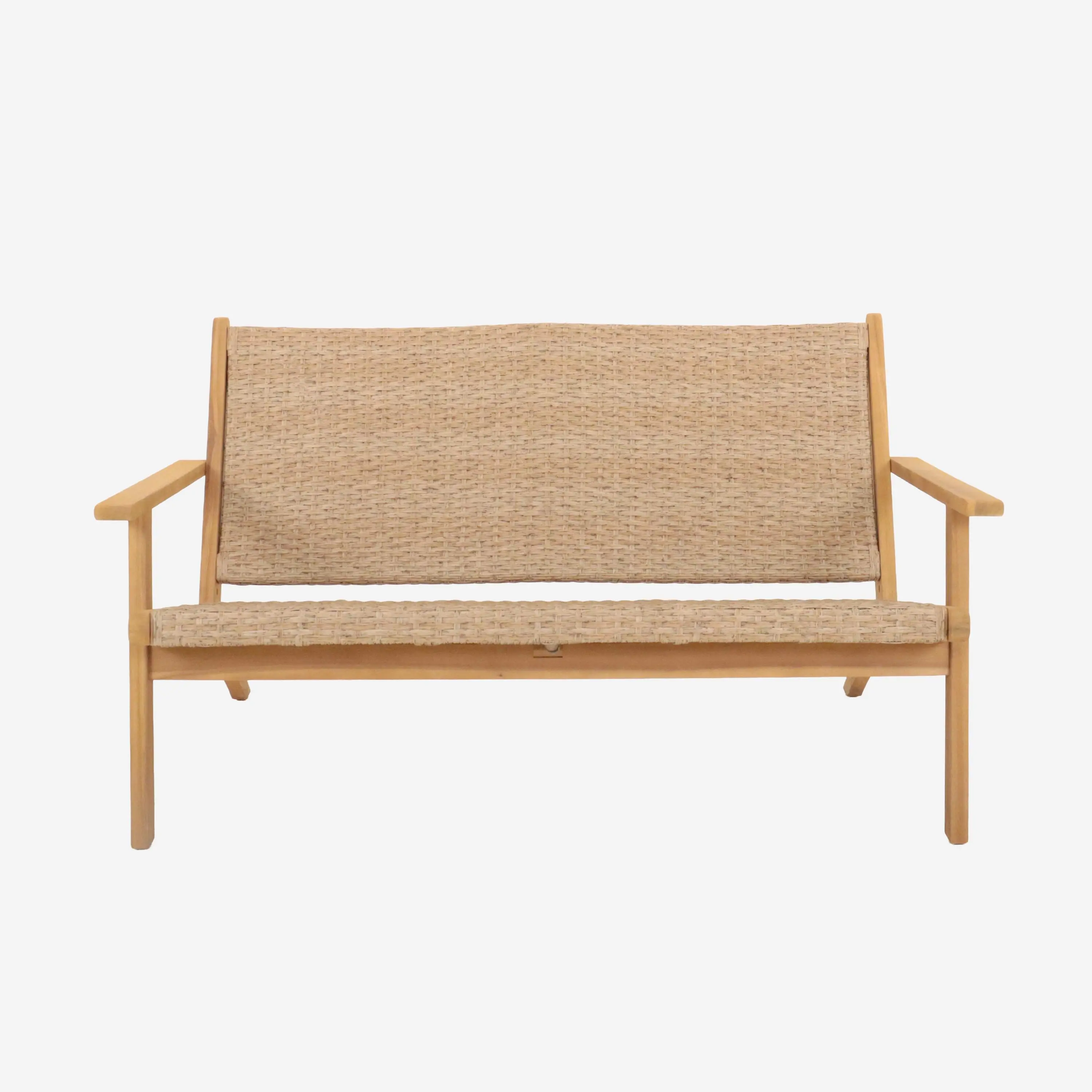 Banc de jardin bois d'acacia 2 places