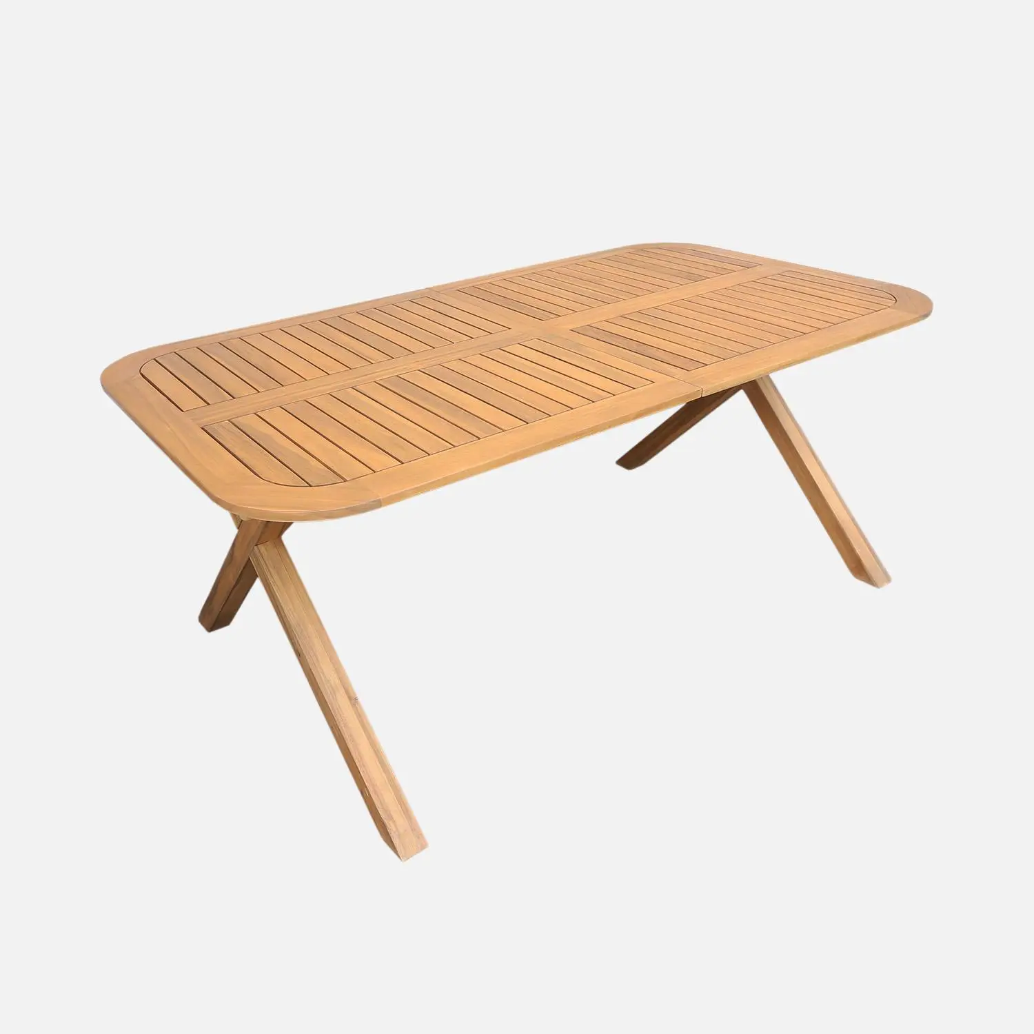 Table de jardin extensible bois d'acacia 6-8 places