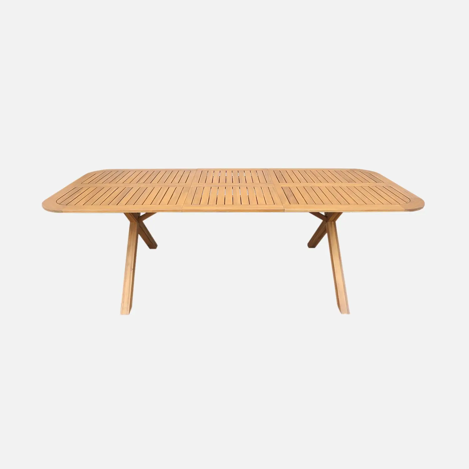 Table de jardin extensible bois d'acacia 6-8 places