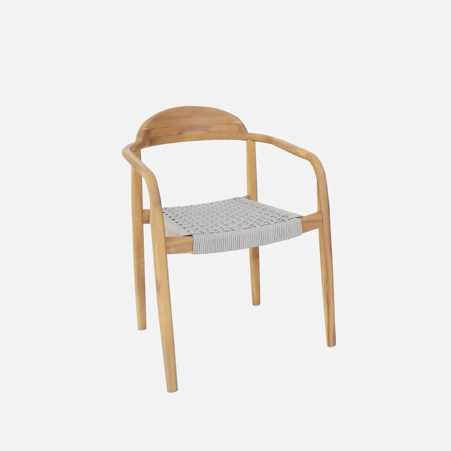 Table de jardin extensible bois d'acacia + 6 assises