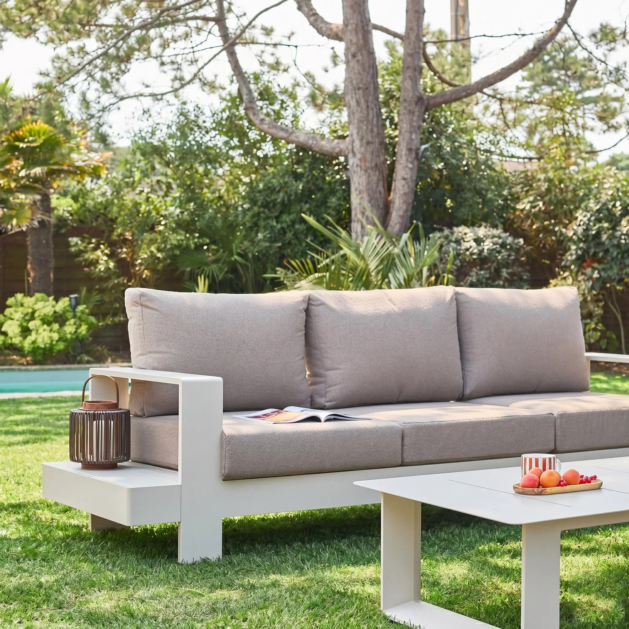 Salon de jardin aluminium 5 places