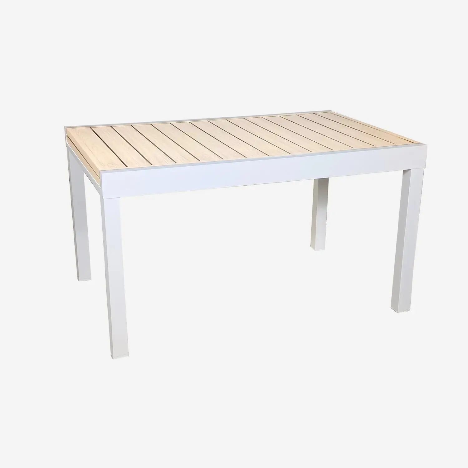 Table de jardin extensible aluminium 8 places