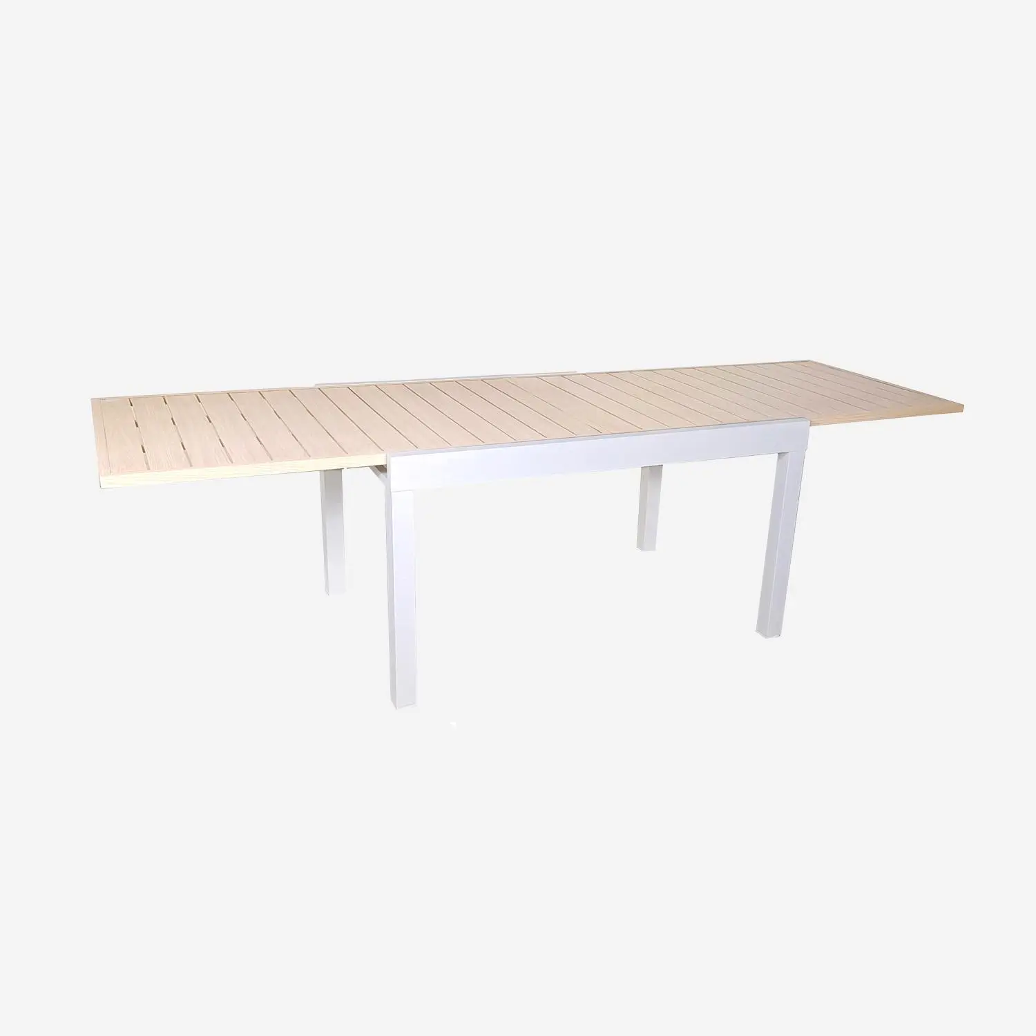Table de jardin extensible aluminium 8 places