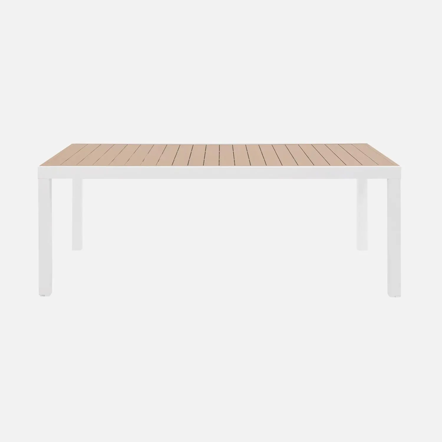 Table de jardin extensible aluminium 10-12 places