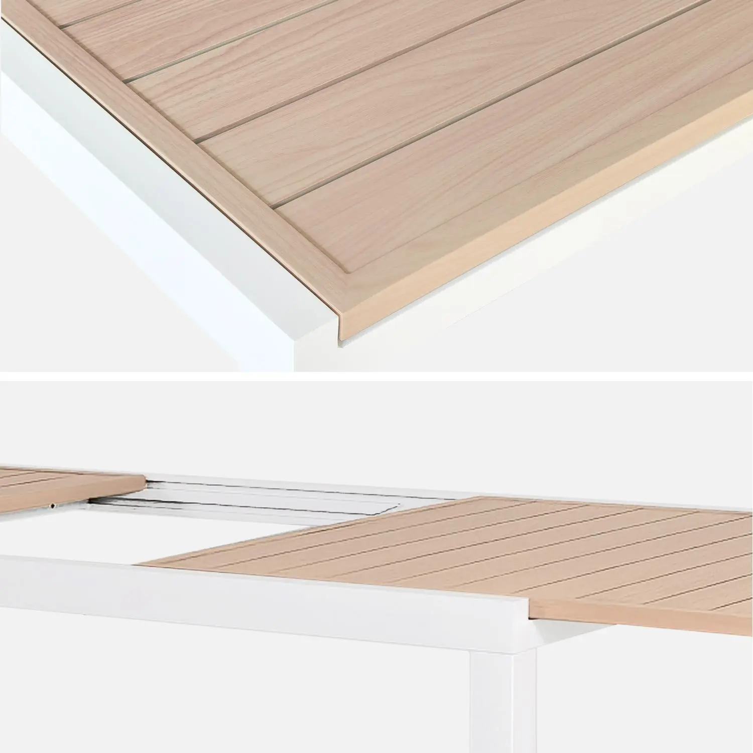 Table de jardin extensible aluminium 10-12 places