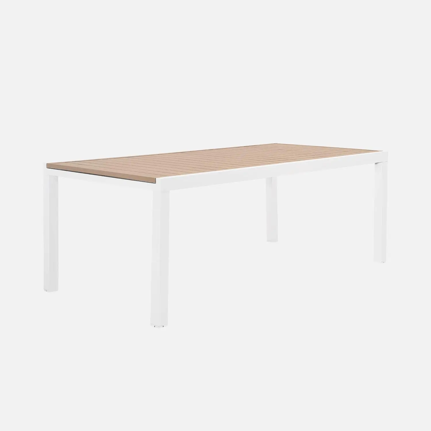 Table de jardin extensible aluminium + 10 assises