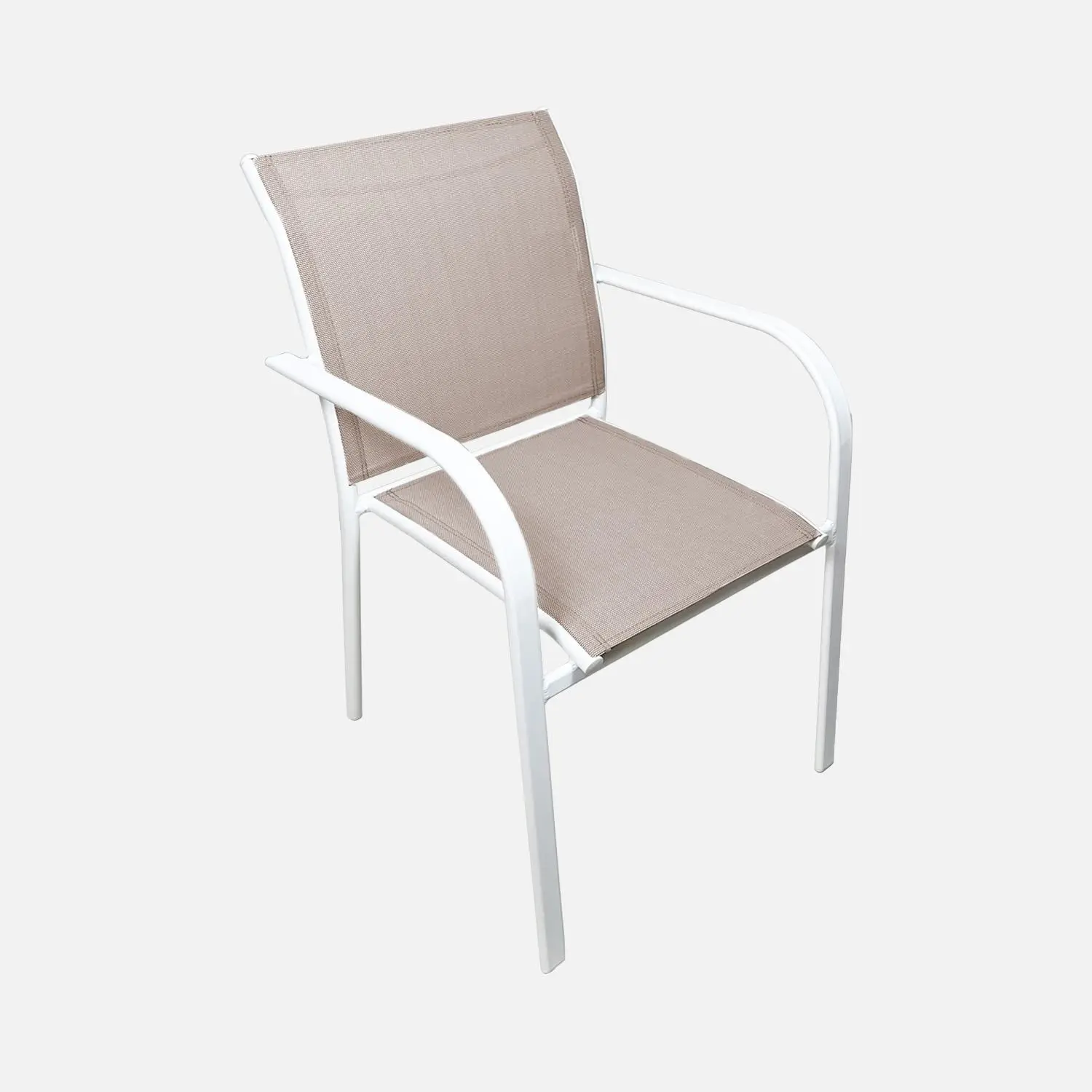 Table de jardin extensible aluminium + 10 assises