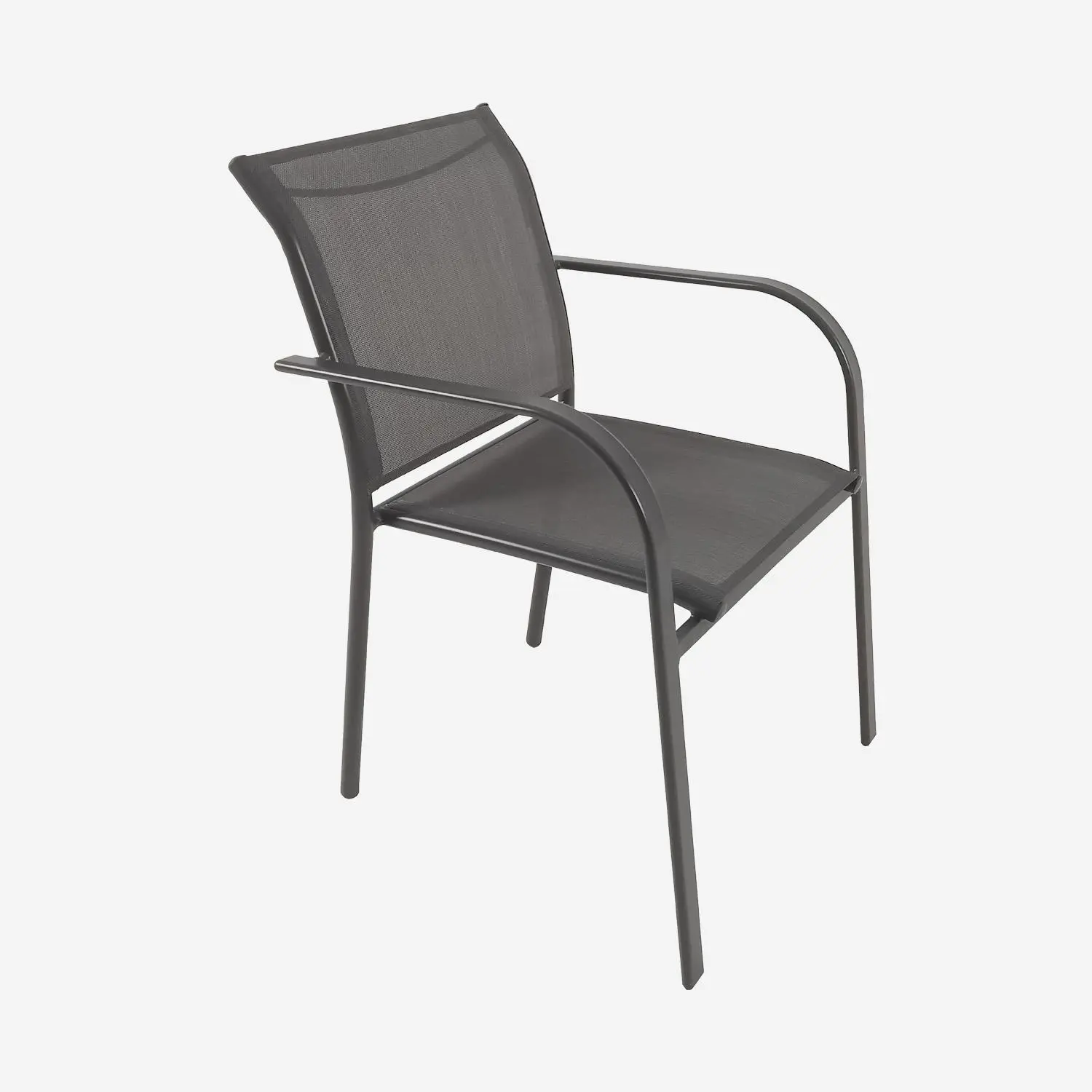 Table de jardin extensible aluminium décor bois + 8 assises