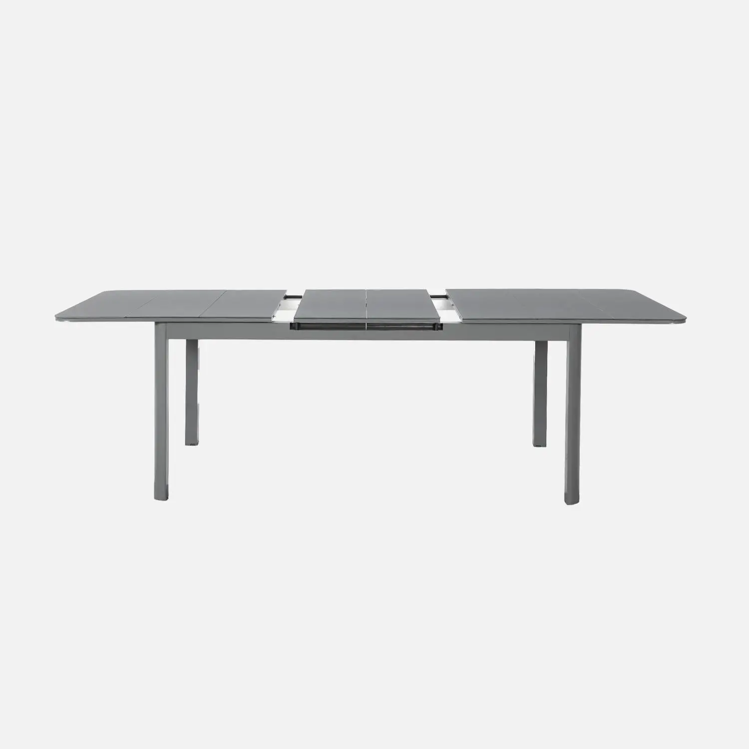 Table de jardin extensible aluminium + 8 assises