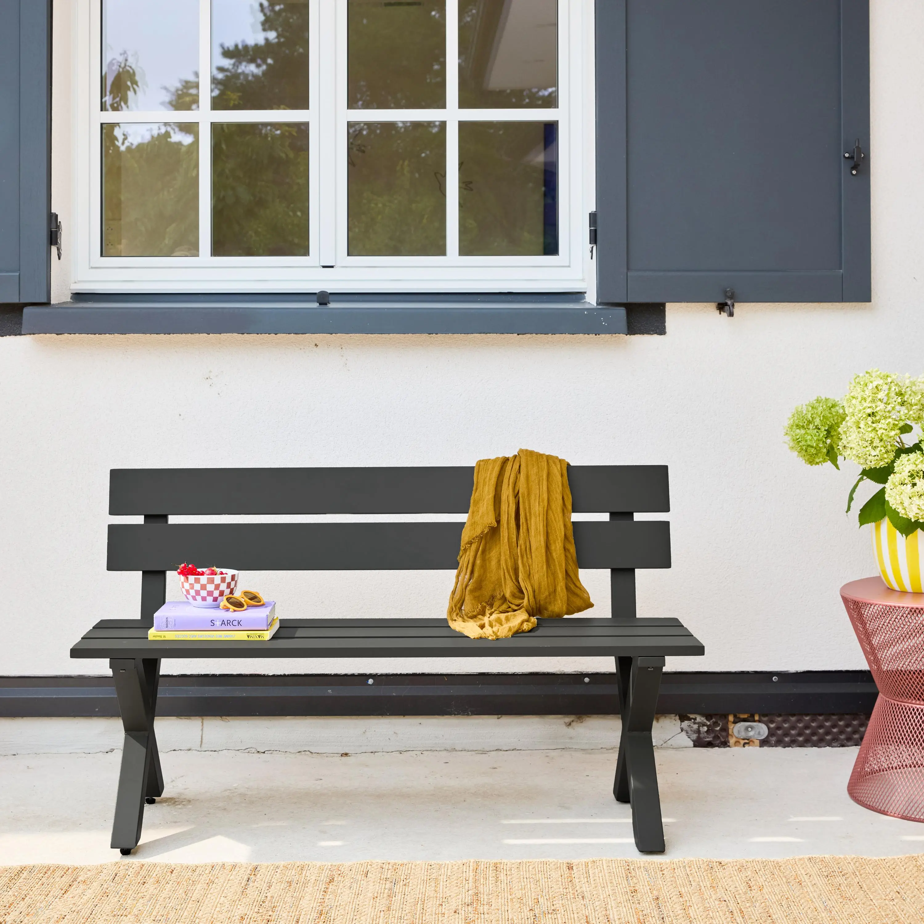 Banc de jardin aluminium 2 places