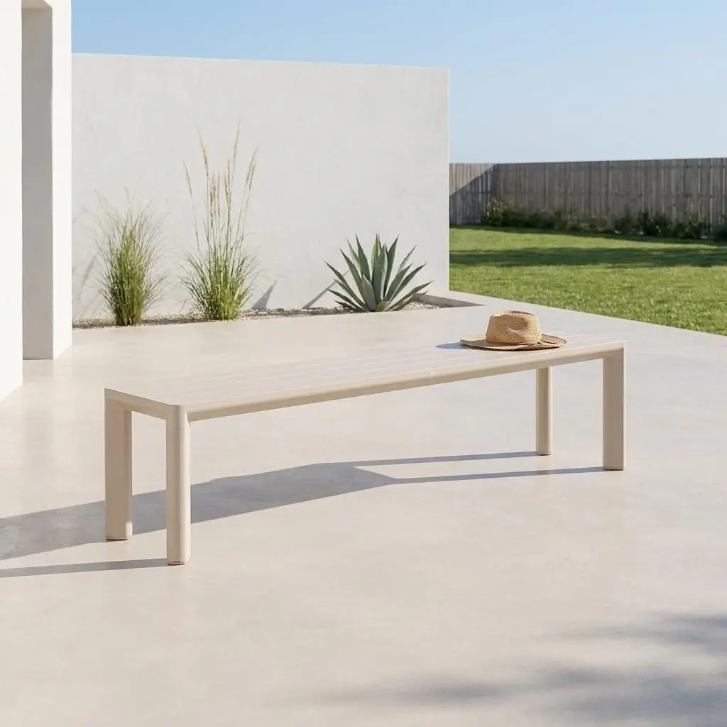 Banc de jardin aluminium 4 places